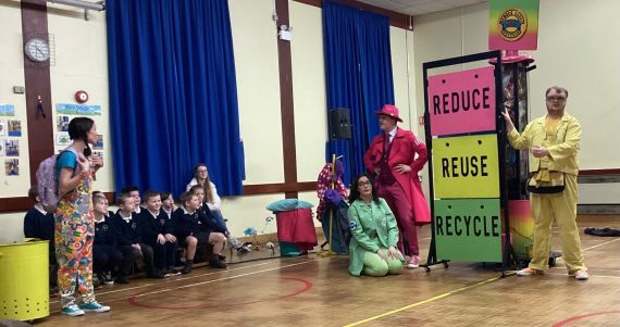 Year 4NMcN attend Wastebusters performance provided by Lyric Theatre Belfast